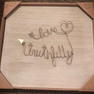 Love truthfully wall art